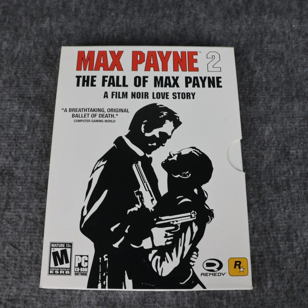 Max Payne 2 The Fall Of Max Payne PC CD-ROM Game Rockstar Games 2 Disc Manual